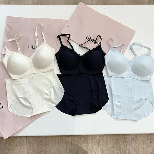 敲舒服 无尺码舒适无痕蕾丝背心款内衣套装！ 商品图10