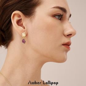 AmberLollipop安铂洛利 流光至境系列天然水晶耳坠