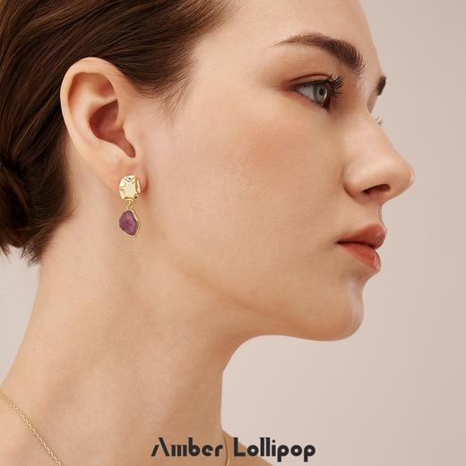AmberLollipop安铂洛利 流光至境系列天然水晶耳坠 商品图0