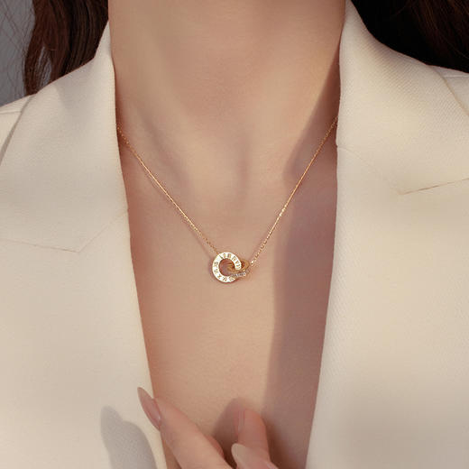 【环环相扣】S925银古罗马项链【RSX-NS354】 商品图1