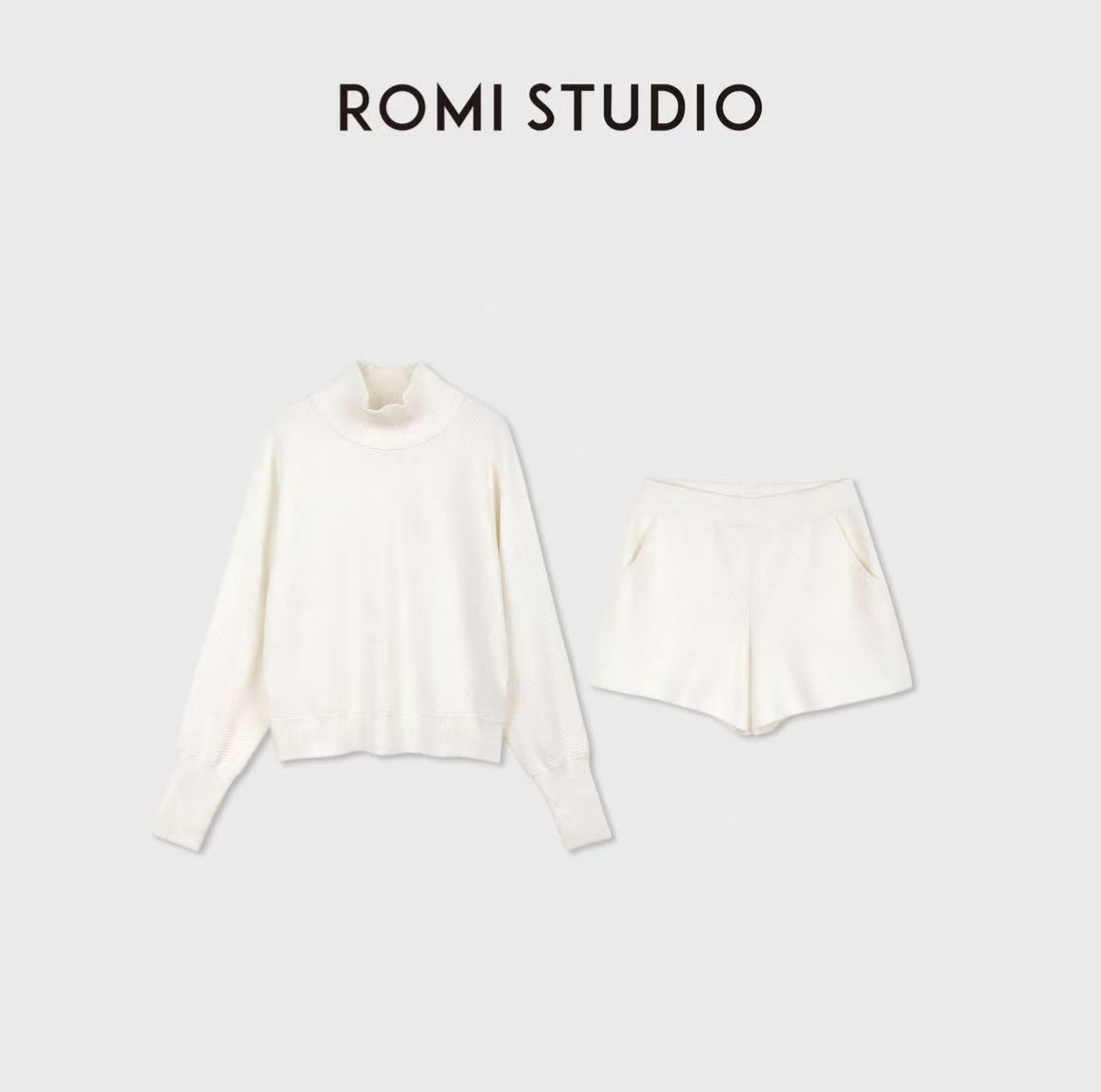 ROMI STUDIO“休闲华夫格”高弹包芯纱运动套RWDSXD2091