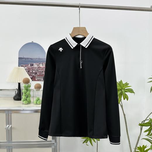 点此购买 迪桑特高尔夫女士PRO撞色修身长袖POLO衫 ly 343983 商品图2