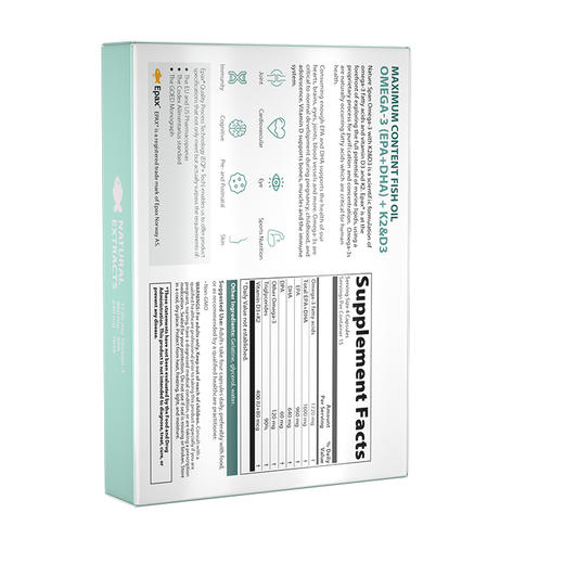 rTG-N结构高纯度鱼油小颗粒易吞咽 60粒EPA+DHA+DPA+K2+D3五大成分 商品图1
