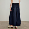 【林栖设计小店】闲步生风|藏蓝色优雅百搭配围腰屁帘2026夏新款阔腿裤子 商品缩略图3