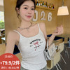 修身显瘦背心辣妹字母印花吊带-纪念日百货门店同款171294306 商品缩略图0