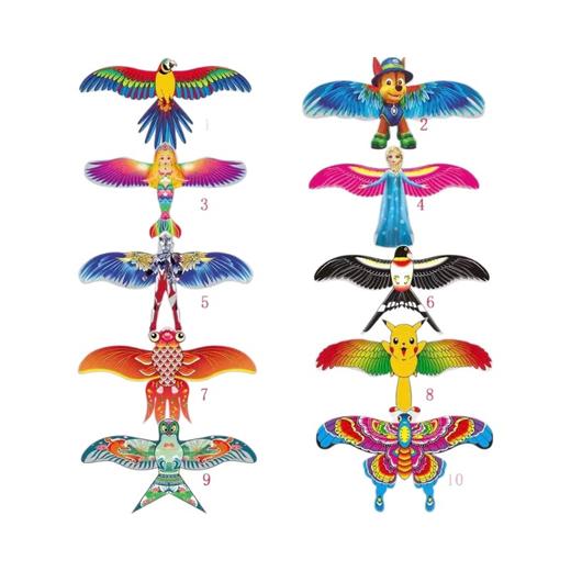 【耐用轻盈！微风易飞】新款动态钓鱼竿风筝儿童易飞手持伸缩鱼竿飞鸟风筝玩具。xb 商品图4