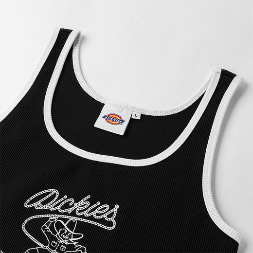 Dickies字母印花女式背心 休闲百搭 无袖上衣 DK0A87TJ 商品图2