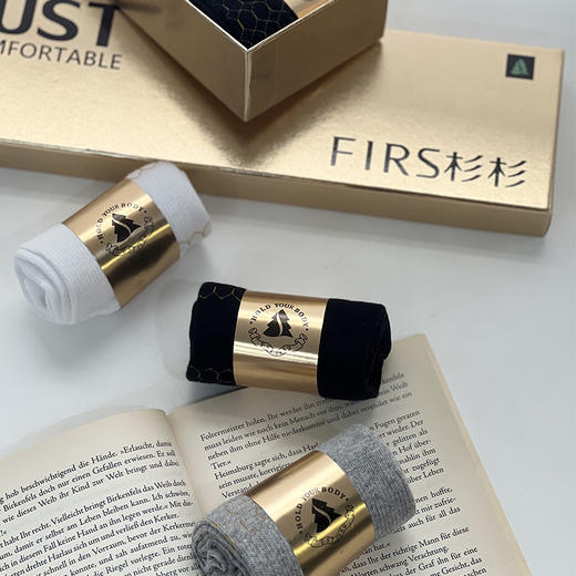 【7双29.9】FIRS杉杉新疆棉7A抑菌防臭中筒袜礼盒装 7双装【龙菲精选】 商品图4