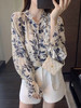 YAW2496水墨花小衫 商品缩略图1