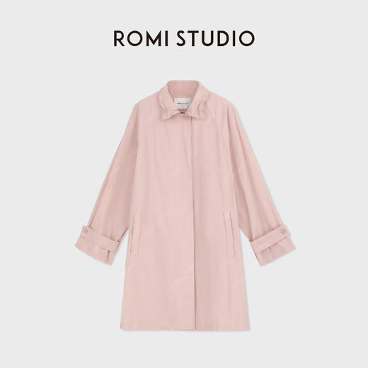 ROMI STUDIO“慵懒随性”轻薄挺括插肩袖翻领长款风衣 RWDSWU2345 商品图0