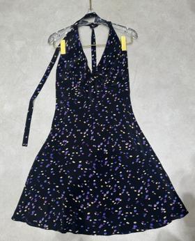 【门店同款】ENJOY夏季彩色波点露背飘带裙 157944430