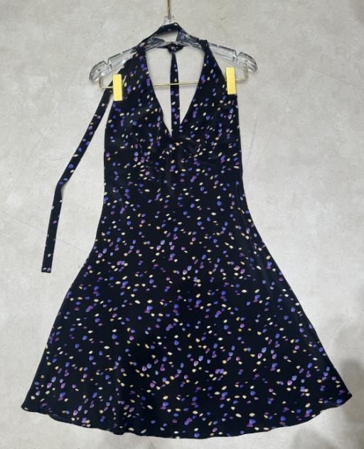 【门店同款】ENJOY夏季彩色波点露背飘带裙 157944430 商品图0