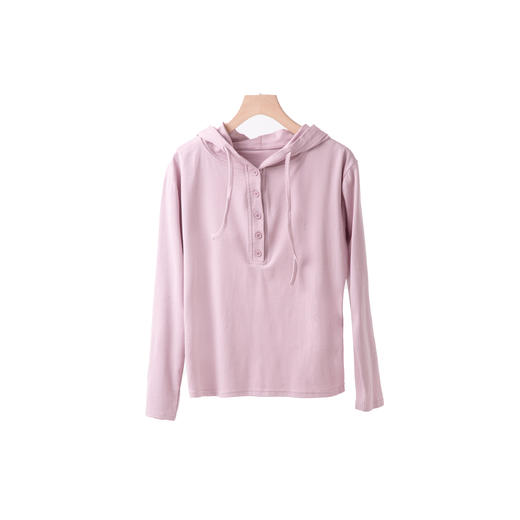 轻薄连帽长袖T 商品图1