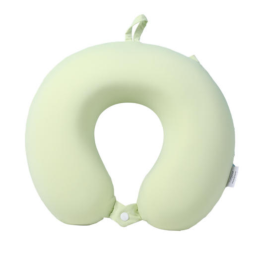 【360° 撑托！柔软慢回弹】凉感冰丝u型枕纯色亲肤护颈枕便携可收纳飞机枕u型护颈枕旅行颈枕。xb 商品图4