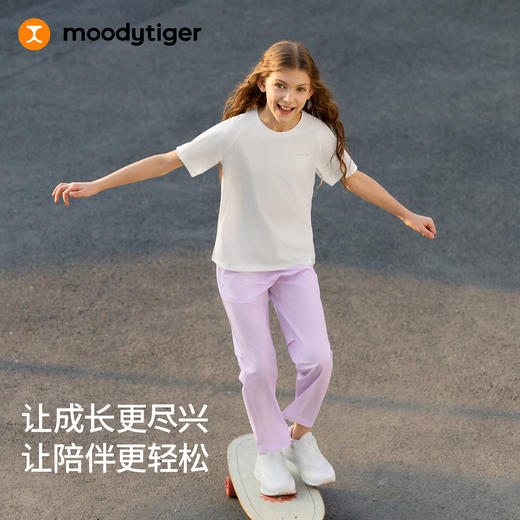 moodytiger儿童易去油污宽松运动T恤62510105 商品图4