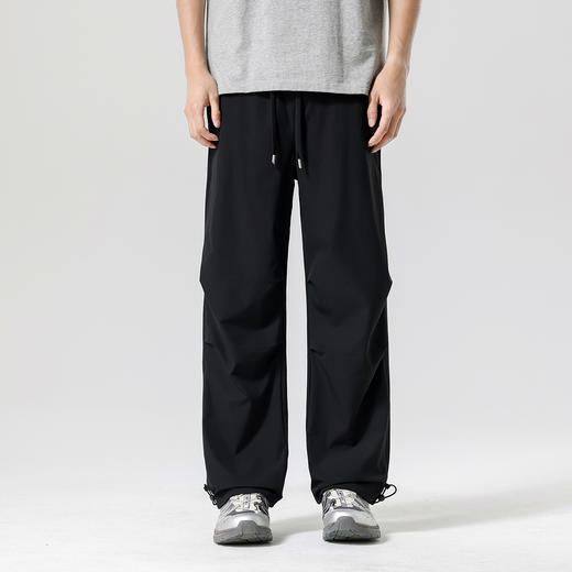 gxgjeans男装【热卖】26春款潮流男士休闲裤抽绳松紧腰脚口抽绳登山工装裤K&C 商品图1