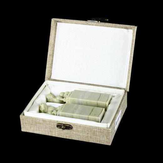 孤品18031青田石情侣对章古兽钮 3.0*3.0*11.8cm 商品图5