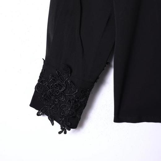 SDSA男装2026新款轻奢法式纯色重工刺绣花卉设计长袖衬衫百搭时尚 商品图3