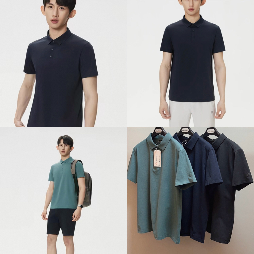 41-7 极速秒杀 今晚24点前 两棵树新款 男士翻领polo短袖T恤 老朱穿XL