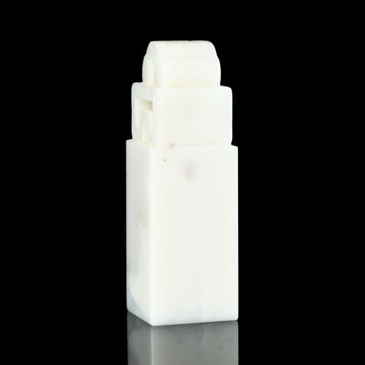 孤品18033老挝石象牙白博古方章姓名章藏书章书画章2.3*2.3*7.1cm 商品图3