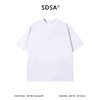 SDSA男装2026新款高贵轻奢美式高街裂纹刷漆肌理做旧短袖T恤百搭 商品缩略图0