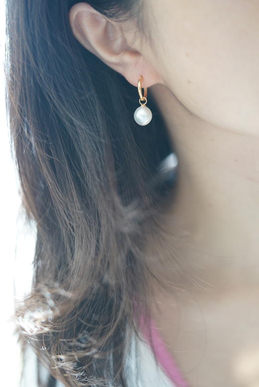 澳白水滴王妃耳圈 商品图1