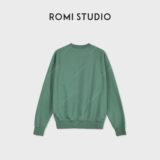 ROMI STUDIO“美式复古”纯棉印花插肩袖宽松套头卫衣RWDSS62574 商品图1