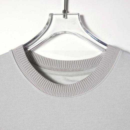 SDSA男装2026新款高贵轻奢座线迹彩石装饰宽松短袖T恤百搭时尚 商品图2