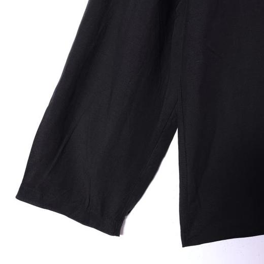 SDSA男装2026新款高贵轻奢简约休闲口袋拼接V领长袖T恤百搭上衣 商品图2