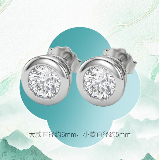 【宏艺珠宝】迷你·圆满星光·银s925耳饰 商品图2