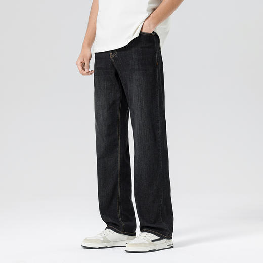 gxgjeans男装潮流时尚直筒牛仔裤男2026夏款休闲舒适百搭通勤长裤子男K&C 商品图2