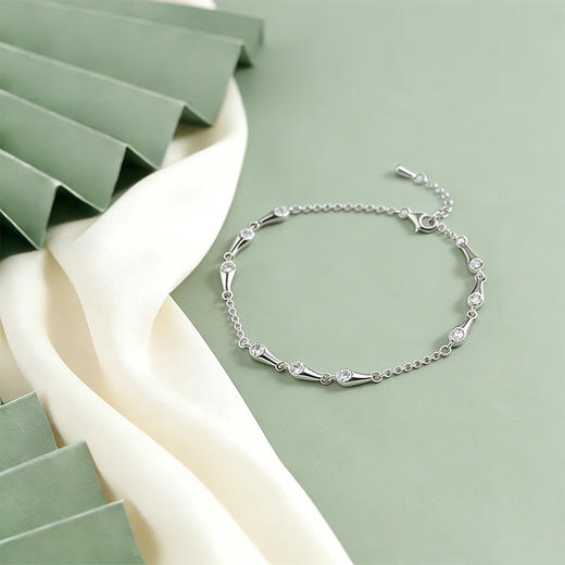 【宏艺珠宝】海韵星链·银s925手链 商品图5