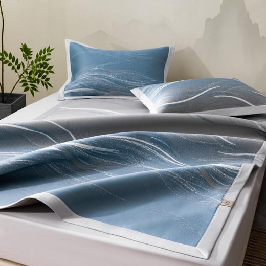 【高端系列 | 绣花软席】丝享河姆渡臻享柔藤绣花软席-翠竹柔软舒适家用凉席 商品图6