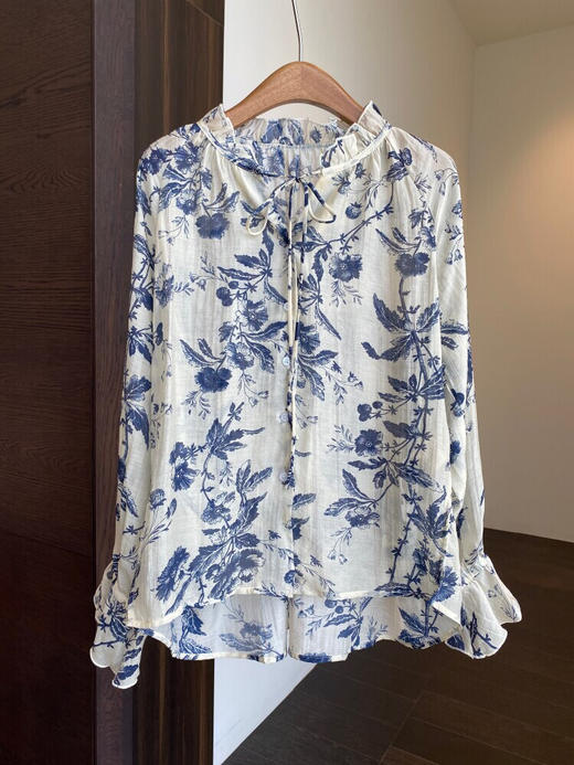 YAW2496水墨花小衫 商品图6