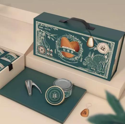 【*长春礼物联名款】高档松子坚果年货送礼礼盒-松榛记JL 商品图0