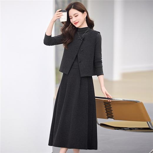 高级感时尚休闲套装裙新款轻熟风气质优雅马甲半身裙四件套 商品图0