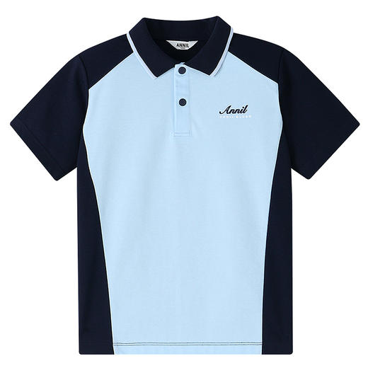 男女童翻领短袖针织衫夏季新款安奈儿童装EM621653 商品图7
