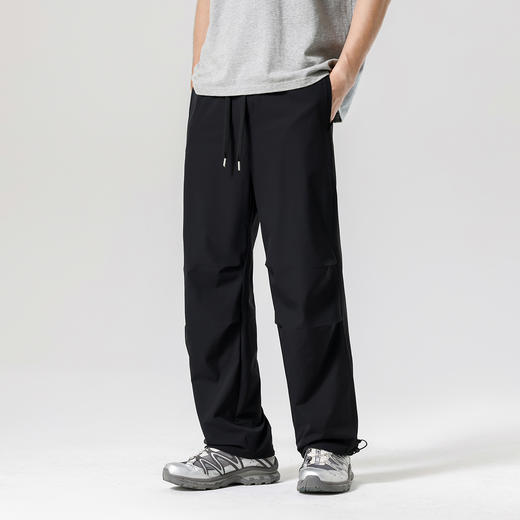 gxgjeans男装【热卖】26春款潮流男士休闲裤抽绳松紧腰脚口抽绳登山工装裤K&C 商品图2