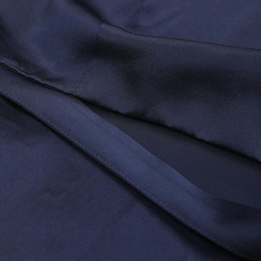 ROMI STUDIO100%桑蚕丝素绉缎蕾丝花边微A半身裙RWDRXX3172 商品图4