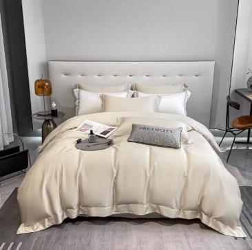 轻奢100支新疆长绒棉纯色四件套床单被套床上用品G117900075 商品图4