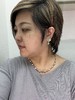 【日本溯源之旅】18k金松石耳夹 设计师特款 原矿美松自然质朴 独特橄榄形群镶设计款 耳坠长度灵动轻盈 弹力双夹 8g（展会产品拍下后不支持7天无理由退换货） 商品缩略图3
