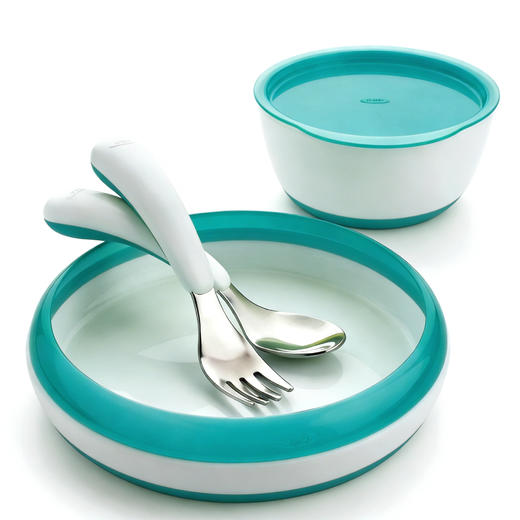 美国OXO ToTO婴幼儿叉勺盘碗餐具四件套 商品图12