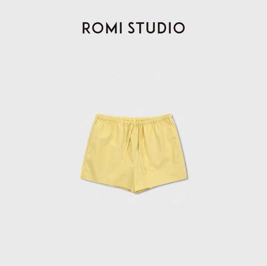 ROMI STUDIO"松弛随性"全棉高密高支纸感阔腿休闲裤 RWDSX62310 商品图1