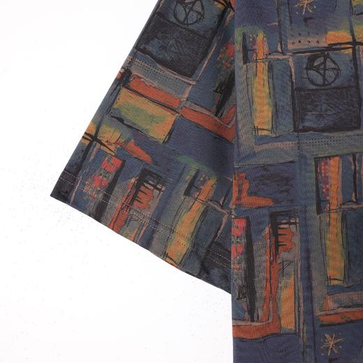 SDSA男装2026新款高贵轻奢潮牌油画抽象撞色圆领短袖T恤百搭时尚 商品图2