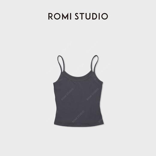 ROMI STUDIO“基础优雅”锦仿棉纯色弹力针织吊带背心RWDSST1627 商品图7