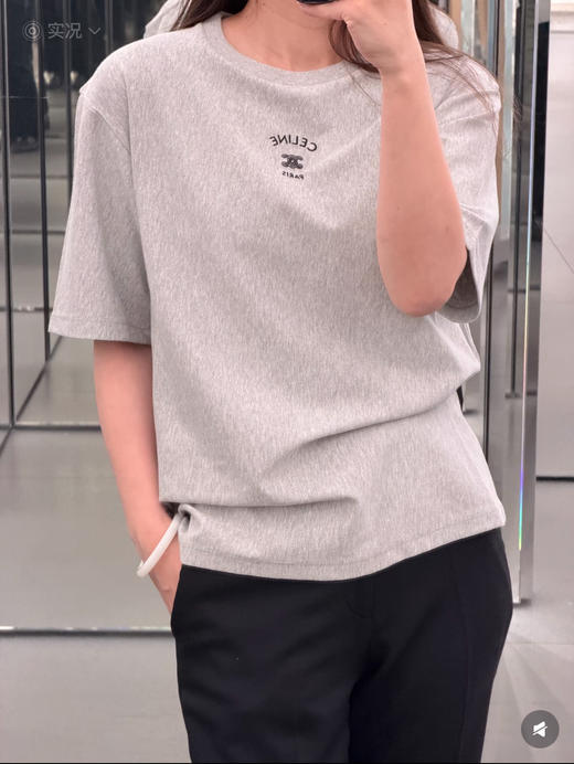 赛琳 2026春夏最新款💫💫 经典刺绣T恤（MM） 商品图1