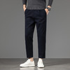 【DYG】大依优型大码男装春秋轻商务九分休闲裤修身纯色简约棉质休闲裤 商品缩略图2
