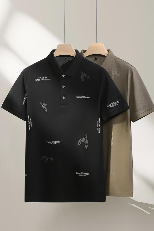 【DPF】【丝光棉】大依优型大码男装夏季透气短袖POLO衫商务休闲上衣T恤 商品图5