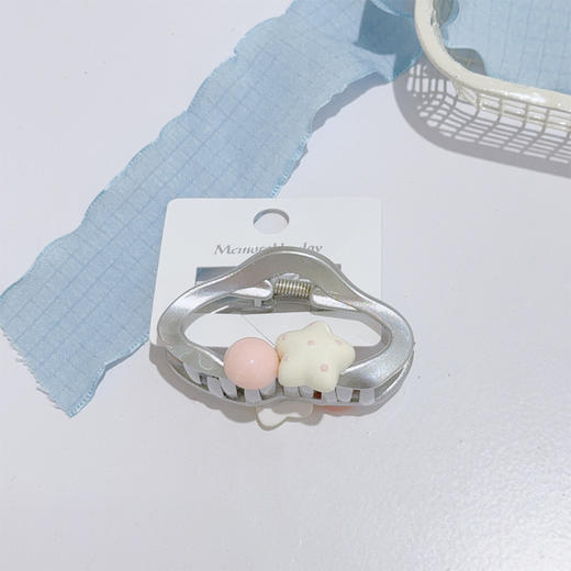 银色珠饰半扎抓抓夹-纪念日百货门店同款170497494 商品图3