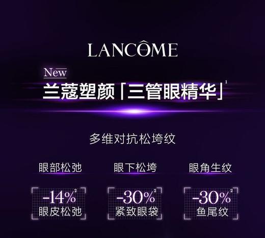 【临期特价】兰蔻塑颜三管眼部精华20ML三重滋养抗氧化提亮淡纹【202706】 商品图3